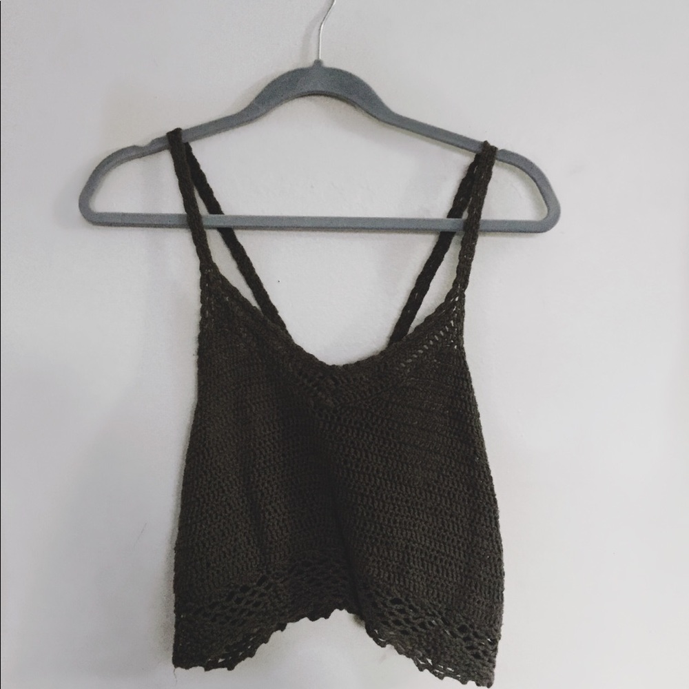 Knitted crop top
